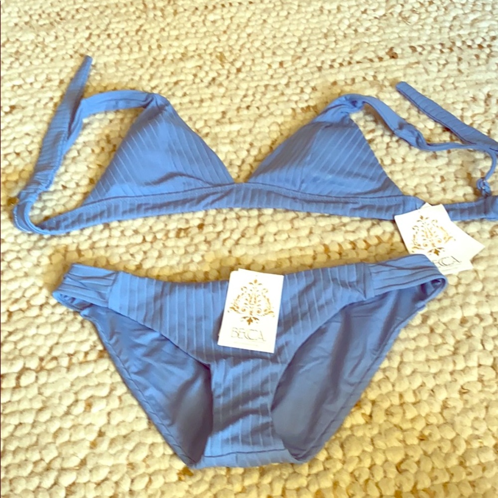 Becca by Rebecca Virtue Blue Bikini Set NWT